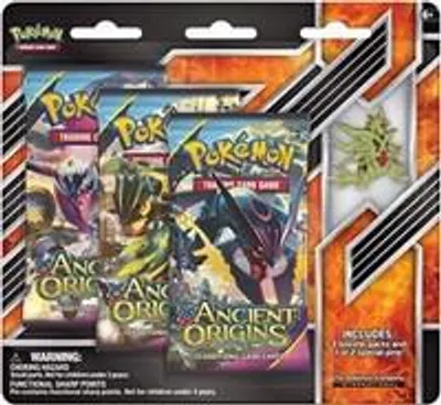 Blíster 3 sobres Antiguos Orígenes (Mega Tyranitar Pin)