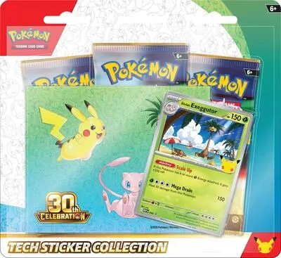 Caja colección tech sticker Celebración 30.º Aniversario (Alolan Exeggutor)