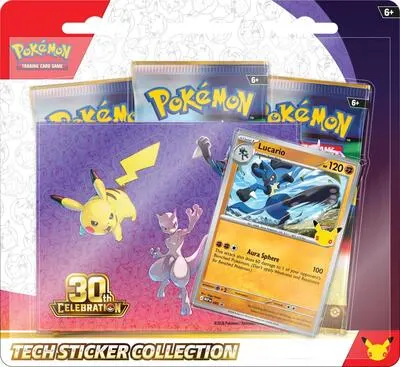Caja colección tech sticker Celebración 30.º Aniversario (Lucario)