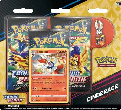 Caja colección pin Cenit Supremo (Cinderace)