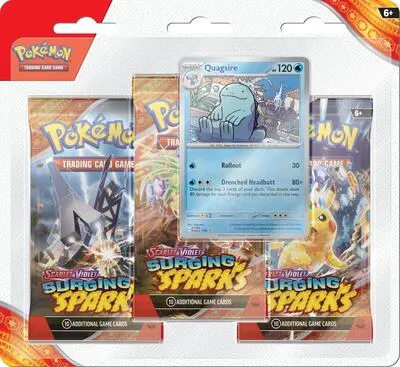 Blíster 3 sobres Chispas Fulgurantes (Quagsire)