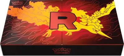 Caja colección ultra premium Team Rocket’s Moltres ex