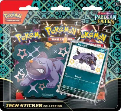 Caja colección tech sticker Destinos de Paldea (Maschiff)