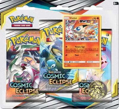Blíster 3 sobres Eclipse Cósmico (Victini)