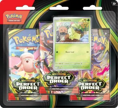 Blíster 3 sobres Equilibrio Perfecto (Chikorita)
