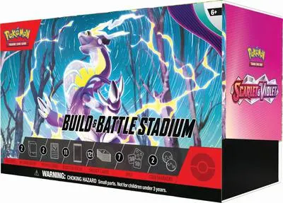 Build & Battle Stadium Escarlata y Púrpura