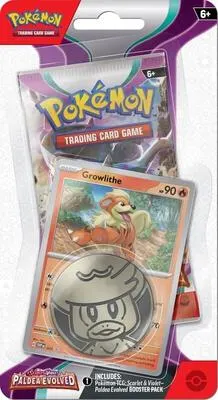 Blíster 1 sobre Evoluciones en Paldea (Growlithe)