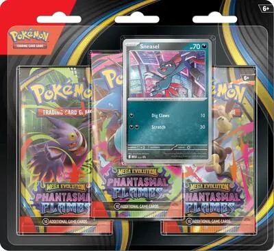 Blíster 3 sobres Fuegos Fantasmales (Sneasel)