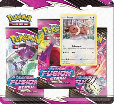 Blíster 3 sobres Golpe Fusión (Eevee)