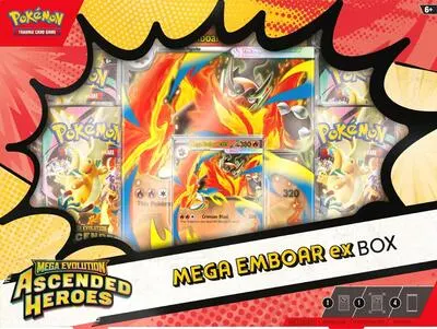 Caja colección Héroes Ascendentes (Mega Emboar ex)