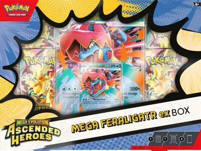 Caja colección Héroes Ascendentes (Mega Feraligatr ex)