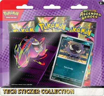 Caja colección tech sticker Héroes Ascendentes (Gastly)