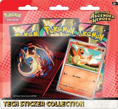 Caja colección tech sticker Héroes Ascendentes (Charmander)
