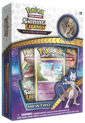 Caja colección pin Leyendas Luminosas (Mewtwo)