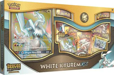 Caja colección especial Majestad De Dragones (White Kyurem GX)
