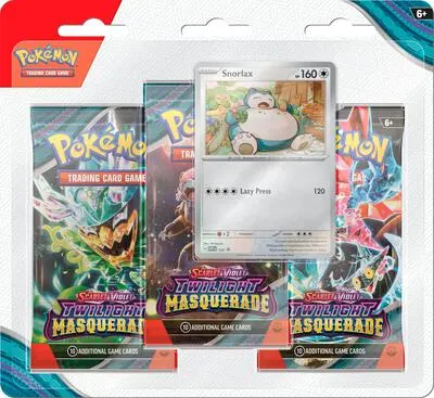 Blíster 3 sobres Mascarada Crepuscular (Snorlax)