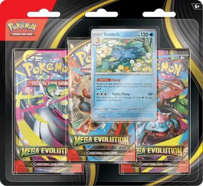 Blíster 3 sobres Megaevolución (Golduck)