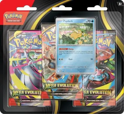 Blíster 3 sobres Megaevolución (Psyduck)