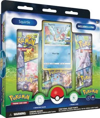 Caja colección pin Pokémon GO (Squirtle)