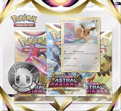 Blíster 3 sobres Resplandor Astral (Eevee)