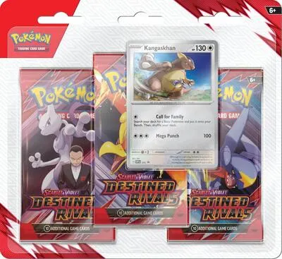 Blíster 3 sobres Rivales Predestinados (Kangaskhan)