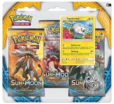 Blíster 3 sobres Sol y Luna (Togedemaru)