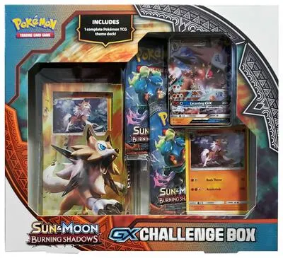 Caja colección Sombras Ardientes (Lycanroc GX Challenge)