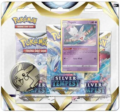 Blíster 3 sobres Tempestad Plateada (Togetic)