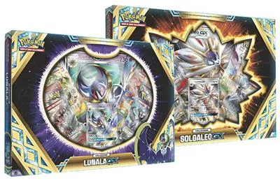 Caja colección Tormenta Celestial (Solgaleo GX & Lunala GX)