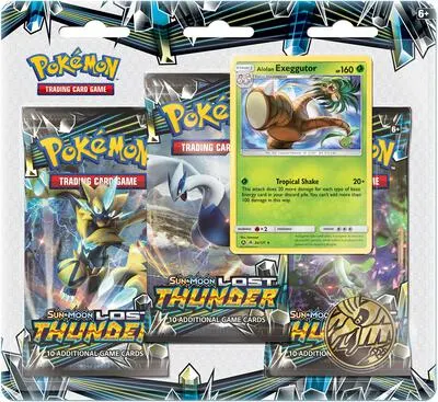 Blíster 3 sobres Truenos Perdidos (Alolan Exeggutor)