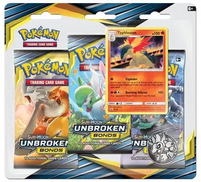 Blíster 3 sobres Vínculos Indestructibles (Typhlosion)