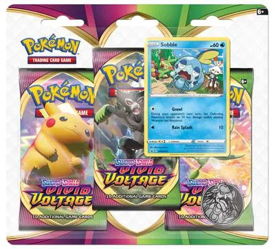 Blíster 3 sobres Voltaje Vívido (Sobble)